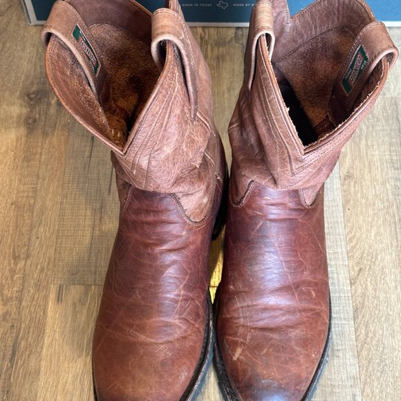 Mens Tecovas Bison Cognac Boots - Picture 4 of 8